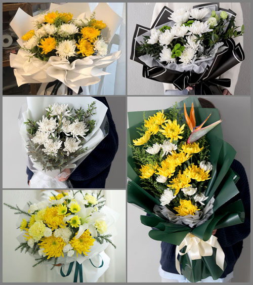 贵州六盘水盘县旧营乡新寨村白事花束代送